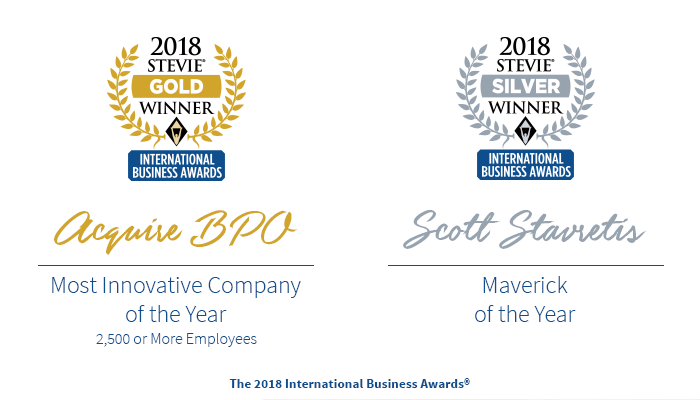 Acquire BPO Bags Huge Wins at the 2018 Stevie Awards
