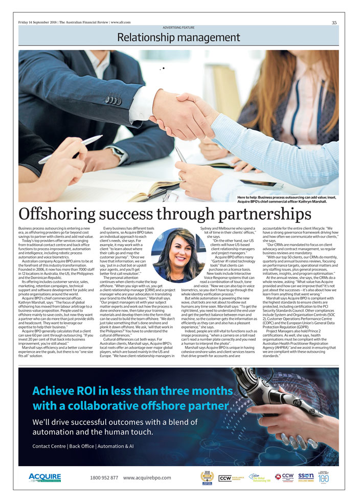 The Value of Strategic Partnerships in Offshore Success | Acquire BPO