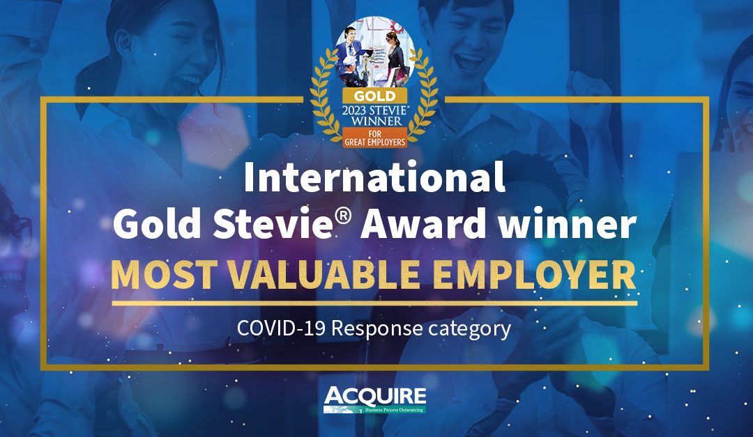 Acquire BPO Wins Gold Stevie® at the 2023 Stevie Awards for Great Employers